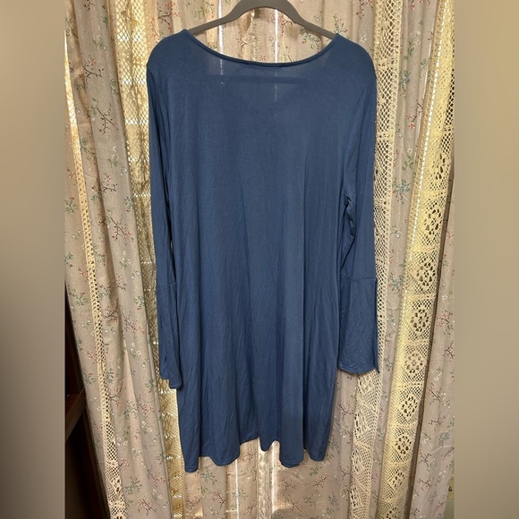 Anthropologie Doe & Rae Swing Dress Blue Size Large NWT - Picture 5 of 6